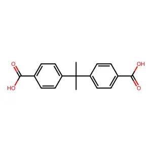 4,4'-(Propane-2,2-diyl)dibenzoic acid structure