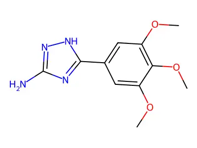 5-(3,4,5-trimethoxyphenyl)-1H-1,2,4-triazol-3-amine structure
