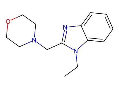 4-[(1-Ethylbenzimidazol-2-yl)methyl]morpholine structure