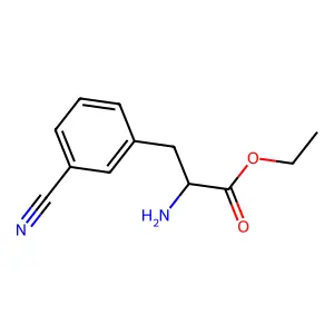 ethyl (2S)-2-amino-3-(3-cyanophenyl)propanoate structure