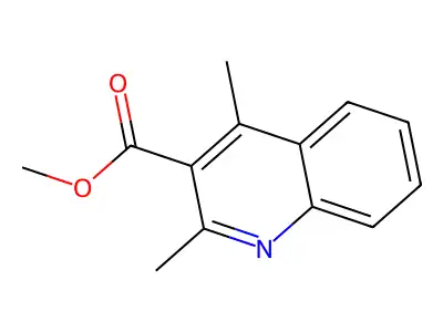 Methyl 2,4-dimethylquinoline-3-carboxylate structure