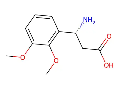 (R)-3-Amino-3-(2,3-dimethoxyphenyl)propanoic acid structure
