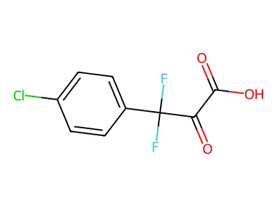 3-(4-Chlorophenyl)-3,3-difluoro-2-oxopropanoic acid structure