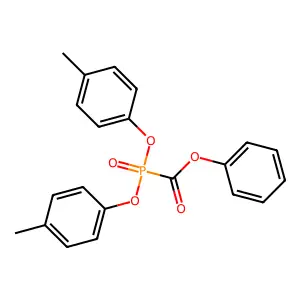 Phosphinecarboxylic acid, bis(4-methylphenoxy)-, phenyl ester, oxide structure