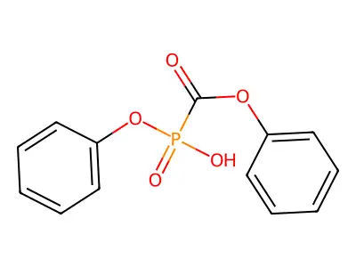 Phosphinecarboxylic acid, hydroxyphenoxy-, phenyl ester, oxide structure