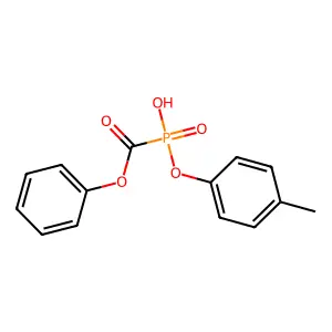 Phosphinecarboxylic acid, hydroxy(4-methylphenoxy)-, phenyl ester, oxide structure