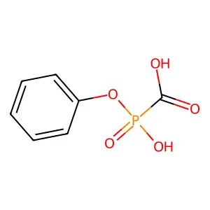 [Hydroxy(phenoxy)phosphoryl]formic acid structure
