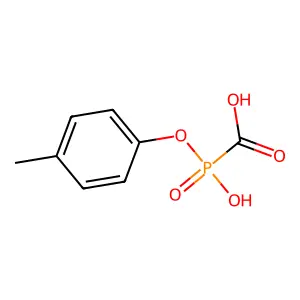 [Hydroxy-(4-methylphenoxy)phosphoryl]formic acid structure