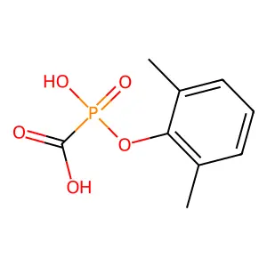 Phosphinecarboxylic acid, (2,6-dimethylphenoxy)hydroxy-, oxide structure