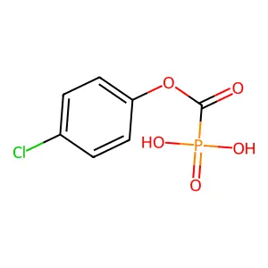 Phosphinecarboxylic acid, dihydroxy-, 4-chlorophenyl ester, oxide structure