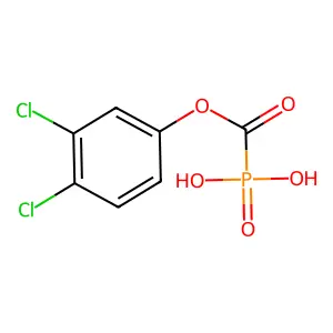 Phosphinecarboxylic acid, dihydroxy-, 3,4-dichlorophenyl ester, oxide structure