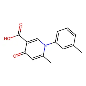 6-Methyl-1-(3-methylphenyl)-4-oxo-1,4-dihydro-3-pyridinecarboxylic acid structure