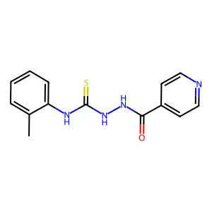 1-Isonicotinoyl-4-(2-tolyl)thiosemicarbazide structure