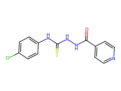 4-(4-Chlorophenyl)-1-(4-pyridylcarbonyl)thiosemicarbazide structure