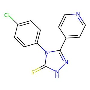 4-(4-Chloro-phenyl)-5-pyridin-4-yl-4H-[1,2,4]triazole-3-thiol structure