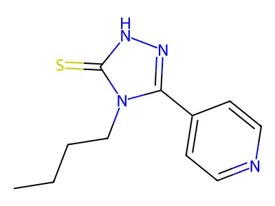 4-Butyl-5-(pyridin-4-yl)-4h-1,2,4-triazole-3-thiol structure