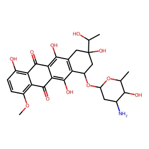 1-Hydroxy-13-dihydrodaunomycin structure