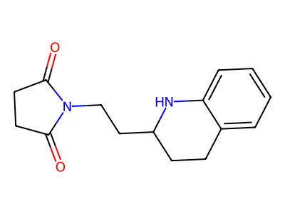 1-(2-(1,2,3,4-Tetrahydro-2-quinolinyl)ethyl)-2,5-pyrrolidinedione structure