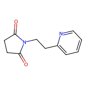 2,5-Pyrrolidinedione, 1-[2-(2-pyridinyl)ethyl]- structure