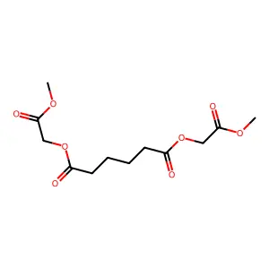Bis(2-methoxy-2-oxoethyl) hexanedioate structure