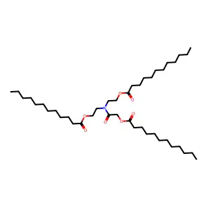 2-[(2-Dodecanoyloxyacetyl)-(2-dodecanoyloxyethyl)amino]ethyl dodecanoate structure