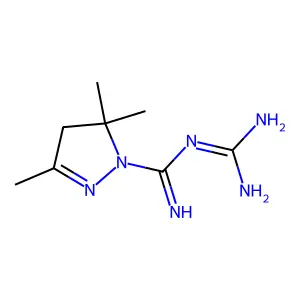 1H-Pyrazole-1-carboximidamide, N-(aminoiminomethyl)-4,5-dihydro-3,5,5-trimethyl- structure