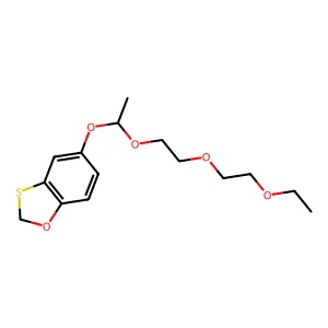 1,3-Benzoxathiole, 5-(1-(2-(2-ethoxyethoxy)ethoxy)ethoxy)- structure