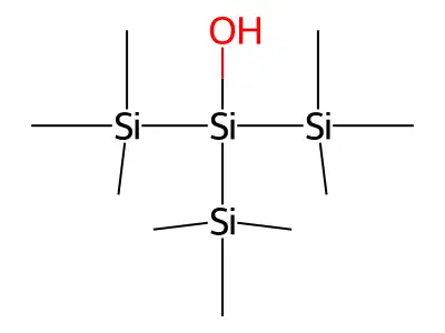 2-Trisilanol, 1,1,1,3,3,3-hexamethyl-2-(trimethylsilyl)- structure