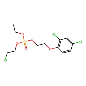 2-Chloroethyl 2-(2,4-dichlorophenoxy)ethyl ethyl phosphate structure