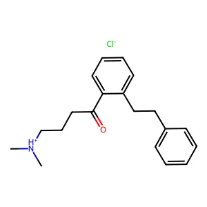 Butyrophenone, 4-(dimethylamino)-2'-phenethyl-, hydrochloride structure