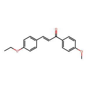 2-Propen-1-one, 3-(4-ethoxyphenyl)-1-(4-methoxyphenyl)- structure