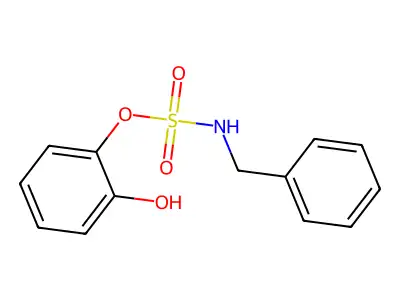 N-benzyl(2-hydroxyphenyl)sulfamate structure