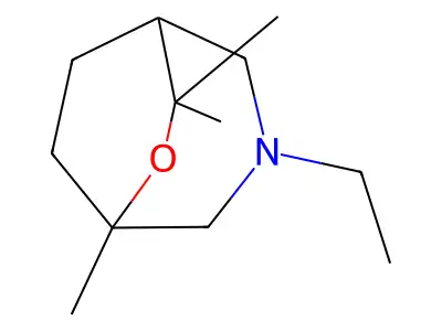 6-Oxa-3-azabicyclo(3.2.2)nonane, 3-ethyl-5,7,7-trimethyl- structure