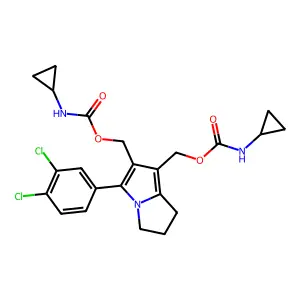 [2-(cyclopropylcarbamoyloxymethyl)-3-(3,4-dichlorophenyl)-6, structure