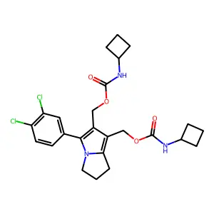[2-(cyclobutylcarbamoyloxymethyl)-3-(3,4-dichlorophenyl)-6,7 structure