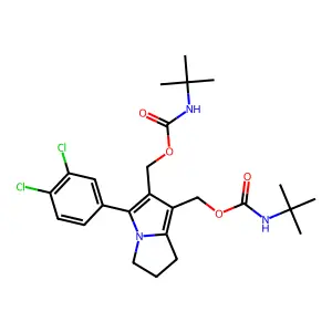 [2-(tert-butylcarbamoyloxymethyl)-3-(3,4-dichlorophenyl)-6,7 structure