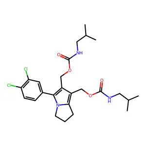 [3-(3,4-dichlorophenyl)-2-(2-methylpropylcarbamoyloxymethyl) structure