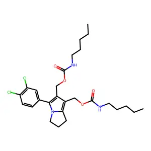 [3-(3,4-dichlorophenyl)-2-(pentylcarbamoyloxymethyl)-6,7-dih structure