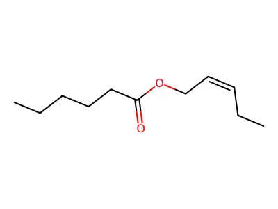 pent-2-Enyl hexanoate, (2Z)- structure