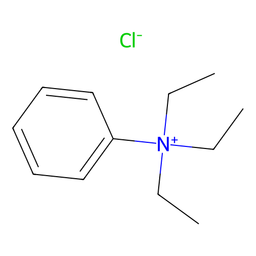 N,N,N-Triethylbenzenaminium chloride structure