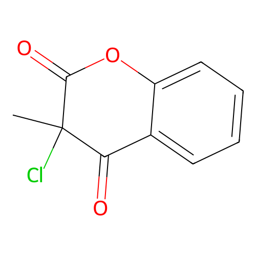 3-Chloro-3-methylchromene-2,4-dione structure