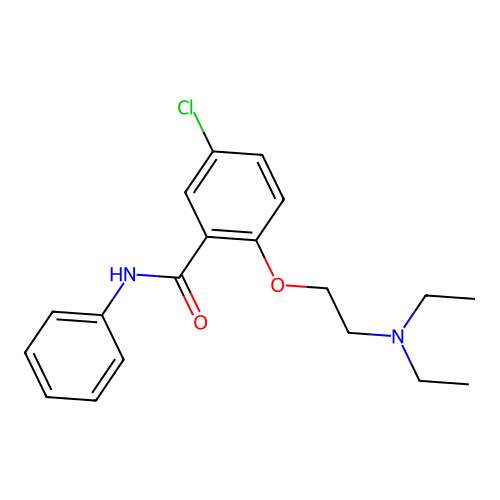 5-Chloro-2-(2-(diethylamino)ethoxy)-N-phenylbenzamide structure
