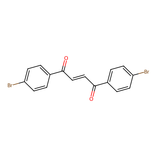 (E)-1,4-bis(4-bromophenyl)but-2-ene-1,4-dione structure