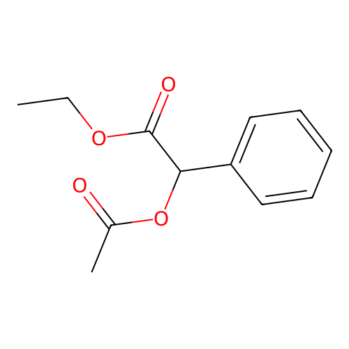 Ethyl (acetyloxy)(phenyl)acetate structure