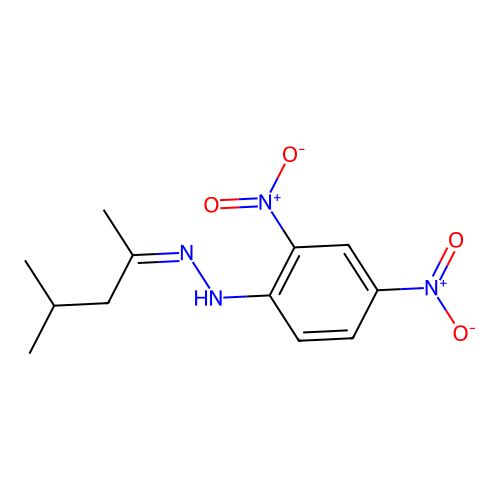 [(Z)-1,3-dimethylbutylideneamino]-(2,4-dinitrophenyl)amine structure