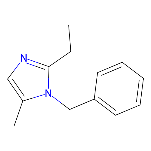 1-Benzyl-2-ethyl-5-methylimidazole structure