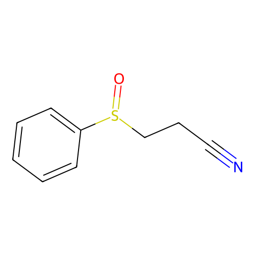 2-Cyanoethyl phenyl sulfoxide structure