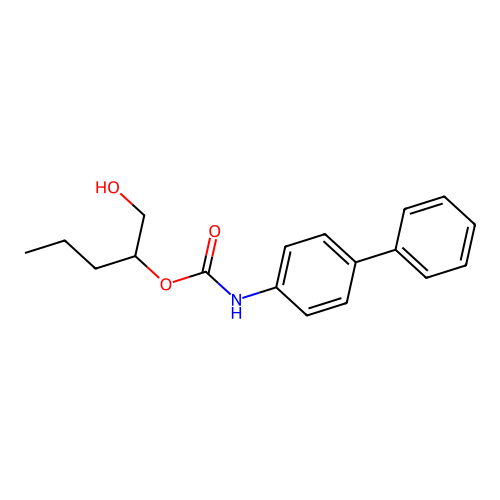 N-(4-苯基苯基)氨基甲酸-1-羟基戊-2-酯 structure