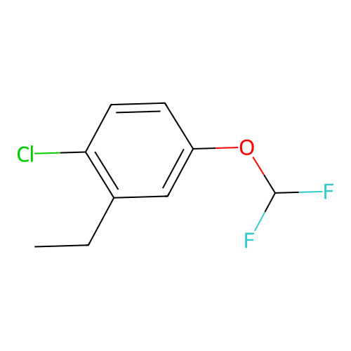 1-Chloro-4-(difluoromethoxy)-2-ethylbenzene structure