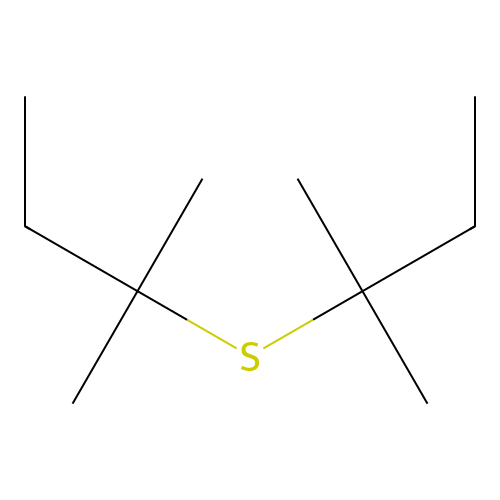3,3,5,5-Tetramethyl-4-thiaheptane structure